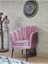 Tekli Istiridye Siyah Boyalı Sivriltme Ayak Çay Seti Koltuk Tekli Berjer , Balkon, Salon, Ofis Pembe Renk 47 x 47 Boyut/ebat 4