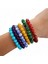 Renkli Cam Boncuklu Bileklik Seti - 6'lı Kadın Aksesuar Koleksiyonu 2