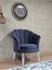 Tekli Istiridye Beyaz Boyalı Telli Ayak Çay Seti Koltuk Tekli Berjer , Balkon, Salon, Ofis Füme Renk 47 x 47 Boyut/ebat 3
