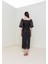 Kare Yaka Midi Elbise 26W40849 3