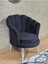 Tekli Istiridye Beyaz Boyalı Telli Ayak Çay Seti Koltuk Tekli Berjer , Balkon, Salon, Ofis Siyah Renk 47 x 47 Boyut/ebat 1