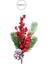 Yılbaşı Süsü Kozalaklı Berry Dal Kırmızı Yeşil 25 cm 2