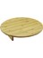 Yuvaralakmini Sofra MODEL=ÇAP:45 cm - Y:8.5 cmayaklı Bambu Ahşap Kesim Panosu (3791) 1
