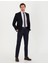 Erkek Slim Fit Kumaş Pantolon-Lacivert 1