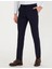 Erkek Slim Fit Kumaş Pantolon-Lacivert 4