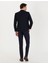 Erkek Slim Fit Kumaş Pantolon-Lacivert 7