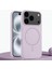 Apple iPhone 17 Pro Max Uyumlu Kılıf Zebana Liquid Soft Silikon Kılıf (Kablosuz Şarj Destekli) Lila 1