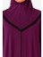 Kendinden Örtülü Fermuarlı Namaz Elbisesi – Mor 2