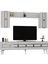 Norra 180 cm Tv Ünitesi Beyaz-Gümüş 3