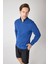 Erkek Dik Yaka Fermuarlı Sweatshirt - Indigo 8