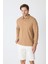 Erkek Polo Yaka Uzun Kollu Sweatshirt - Camel 7