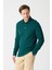 Erkek Uzun Kollu Polo Yaka Comfort Sweatshirt - Nefti 9