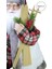 Oduncu Gömlekli Hareketli Noel Baba Kırmızı Beyaz 60 cm 2
