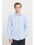 AC&Co / Altınyıldız Classics Erkek Açık Mavi Ütülemesi Kolay Slim Fit Dar Kesim Klasik Yaka Pamuklu Gömlek 4