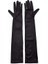 Siyah Renk Dirseğe Kadar Uzun Kumaş Eldiven (3791) 4