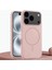 Apple iPhone 17 Pro Uyumlu Kılıf Zebana Liquid Soft Silikon Kılıf (Kablosuz Şarj Destekli) Pembe 1