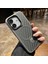 Apple iPhone 17 Uyumlu Kılıf Zebana Best Karbon Fiber Kılıf (Kablosuz Şarj Destekli) Gri 1