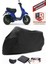 Yamaha Bws 100 Branda Siyah Motosiket Brandası Motor Örtüsü Çadır Su Geçirmez Motosiklet Kılıfı Motor Brandası,lastikli,taşıma Torbalı 1