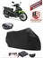 Rks Sniper 100 Branda Siyah Arka Çanta Uyumlu(Topcase) Motosiket Brandası Motor Örtüsü Çadır Su Geçirmez Motosiklet Kılıfı Motor Brandası,lastikli,taşıma Torbalı 1