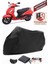 Tvs Jupiter Branda Siyah Motosiket Brandası Motor Örtüsü Çadır Su Geçirmez Motosiklet Kılıfı Motor Brandası,lastikli,taşıma Torbalı 1