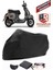 Vespa Gts 300 Supertech Branda Siyah Motosiket Brandası Motor Örtüsü Çadır Su Geçirmez Motosiklet Kılıfı Motor Brandası,lastikli,taşıma Torbalı 1