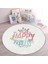 Happy Princess Yuvarlak Çocuk Halısı – Kaymaz Tabanlı, Makinede Yıkanabilir 1
