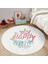 Happy Princess Yuvarlak Çocuk Halısı – Kaymaz Tabanlı, Makinede Yıkanabilir 5