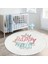 Happy Princess Yuvarlak Çocuk Halısı – Kaymaz Tabanlı, Makinede Yıkanabilir 6