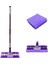 Sihirli Spin Mop Teleskopik Çok Amaçlı Mop +1 Bez Hediyeli - Mor (4764) 4