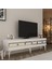 Norra 180 cm Tv Sehpası (Alt Modül) Beyaz-Altın 2