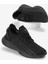 Unisex Siyah Termo Taban Şerit Detaylı Bağcıklı Triko Spor Ayakkabı 1