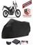Honda NX500 Branda Siyah Motosiket Brandası Motor Örtüsü Çadır Su Geçirmez Motosiklet Kılıfı Motor Brandası,lastikli,taşıma Torbalı 1