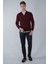 Tr 24201 Düğmeli Polo Yaka Triko Bordo TR24K24201_D25 5