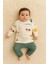 Erkek Bebek Animals Desen Mevsimik Alt & Üst Takım 6-9 Ay 1