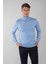 Erkek Basic Yarım Balıkçı Yaka Triko Mavi TR23KNOS23210_D35 1