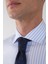 Uzun Kol İtalyan Yaka Cepsiz Mavi Pamuk Erkek Gömlek GMCZG250040_D35 3