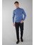 Erkek Basic Yarım Balıkçı Yaka Triko Indıgo TR23KNOS23210_D66 5