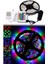5 Metre Rgb Şerit Led Seti-İç ve Dış Mekan Silikonlu-Tak Çalıştır (3791) 1