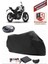 Cf Moto 400NK Branda Siyah Arka Çanta Uyumlu(Topcase) Motosiket Brandası Motor Örtüsü Çadır Su Geçirmez Motosiklet Kılıfı Motor Brandası,lastikli,taşıma Torbalı 1