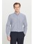 Pamuklu Tailored Slim Fit Dar Kesim Düğmeli Klasik Yaka Çizgili Gömlek 1