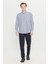 Pamuklu Tailored Slim Fit Dar Kesim Düğmeli Klasik Yaka Çizgili Gömlek 2