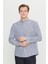 Pamuklu Tailored Slim Fit Dar Kesim Düğmeli Klasik Yaka Çizgili Gömlek 3