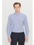 Pamuklu Tailored Slim Fit Dar Kesim Düğmeli Klasik Yaka Çizgili Gömlek 1