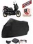 Yamaha X-Max 250 Tech Max Branda Siyah Motosiket Brandası Motor Örtüsü Çadır Su Geçirmez Motosiklet Kılıfı Motor Brandası,lastikli,taşıma Torbalı 1