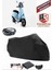 Skjet Bellına 125 Branda Siyah Arka Çanta Uyumlu(Topcase) Motosiket Brandası Motor Örtüsü Çadır Su Geçirmez Motosiklet Kılıfı Motor Brandası,lastikli,taşıma Torbalı 1