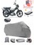 Falcon Flash 100 Branda Gri Arka Çanta Uyumlu(Topcase) Motosiket Brandası Motor Örtüsü Çadır Su Geçirmez Motosiklet Kılıfı Motor Brandası,lastikli,taşıma Torbalı 1