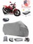 Arora Ar 180-19 Ars Branda Gri Arka Çanta Uyumlu(Topcase) Motosiket Brandası Motor Örtüsü Çadır Su Geçirmez Motosiklet Kılıfı Motor Brandası,lastikli,taşıma Torbalı 1