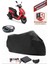 Kuba Pesaro 50 x Branda Siyah Arka Çanta Uyumlu(Topcase) Motosiket Brandası Motor Örtüsü Çadır Su Geçirmez Motosiklet Kılıfı Motor Brandası,lastikli,taşıma Torbalı 1