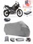 Triumph Tiger 1200 Rally Pro Branda Gri Arka Çanta Uyumlu(Topcase) Motosiket Brandası Motor Örtüsü Çadır Su Geçirmez Motosiklet Kılıfı Motor Brandası,lastikli,taşıma Torbalı 1