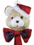 Yılbaşı Kapı Süsü Büyük Ayıcık Teddy Bear Kırmızı 60 cm 2